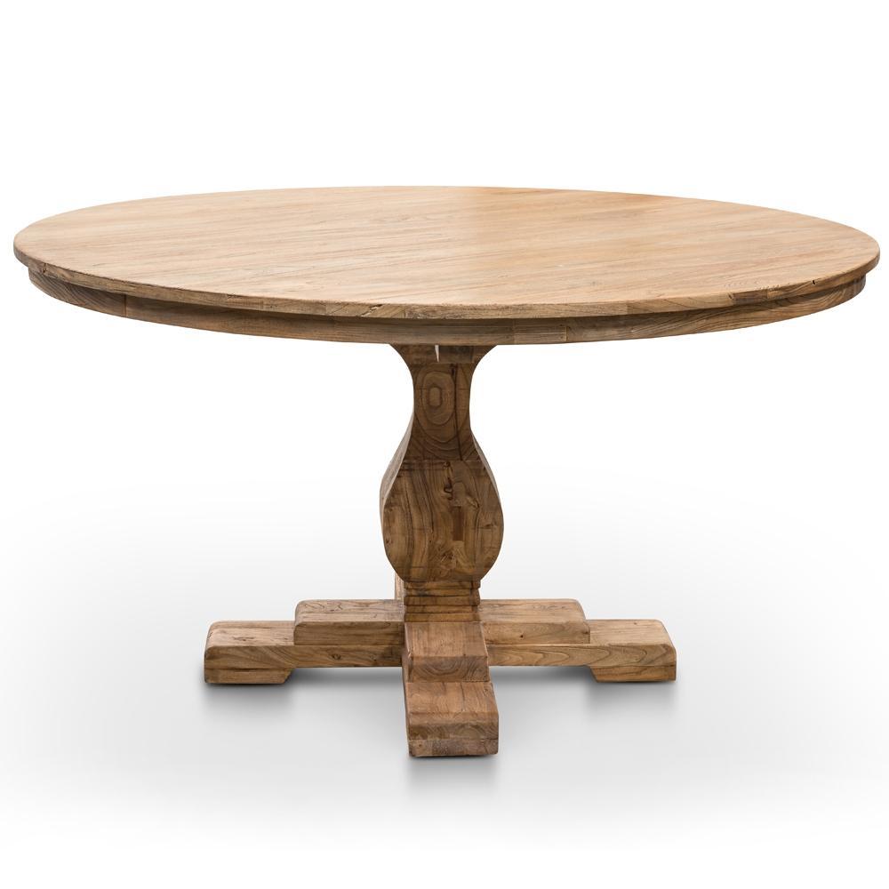 Rustic Round Silene Dining Table - 140cm  - House of Hyne