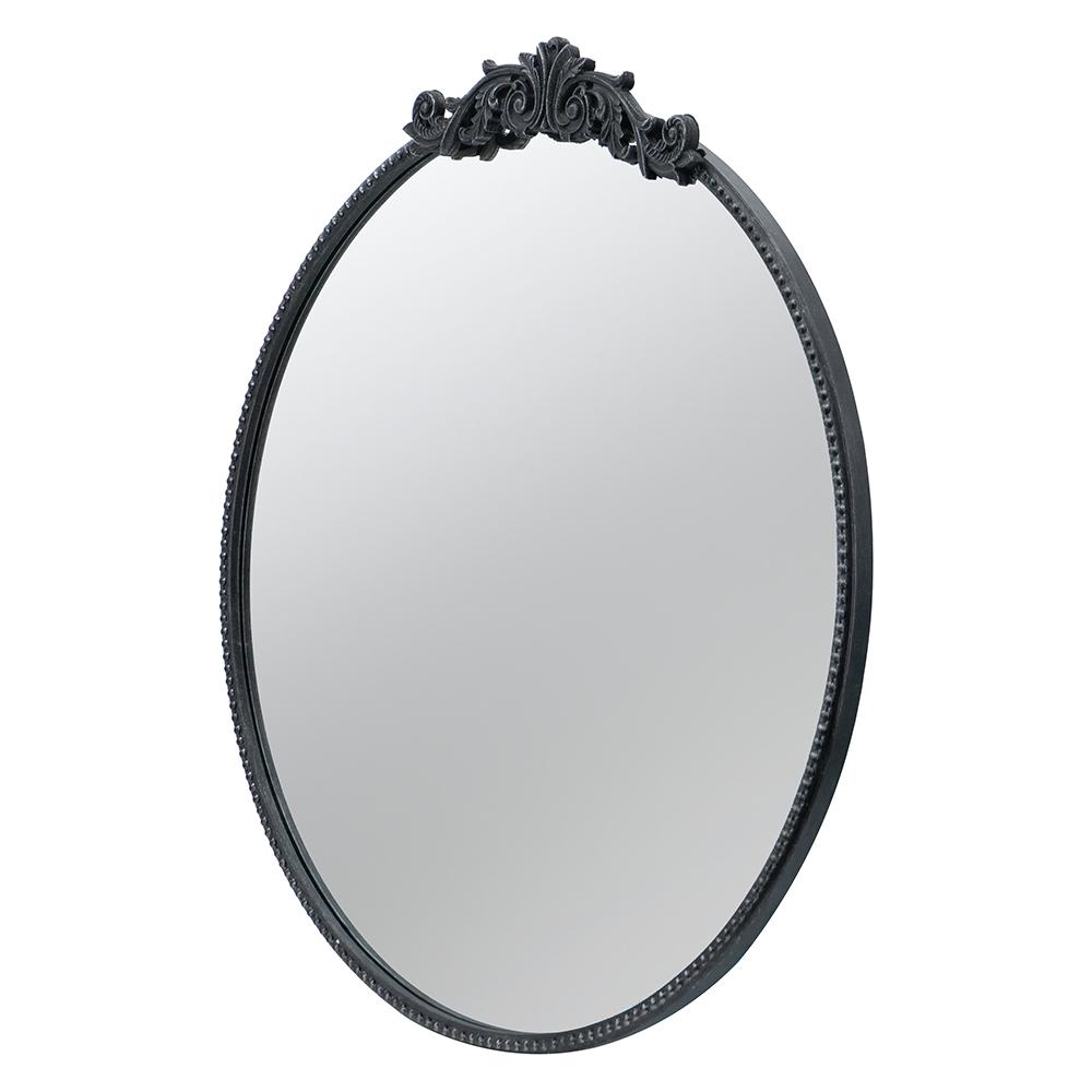 Round Ornate Metallic Wall Mirror - Notbrand