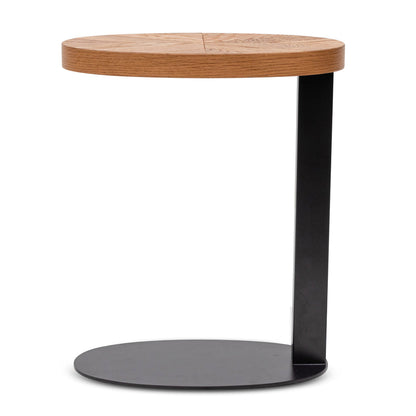 Round Side Table - European Knotty Oak - Notbrand