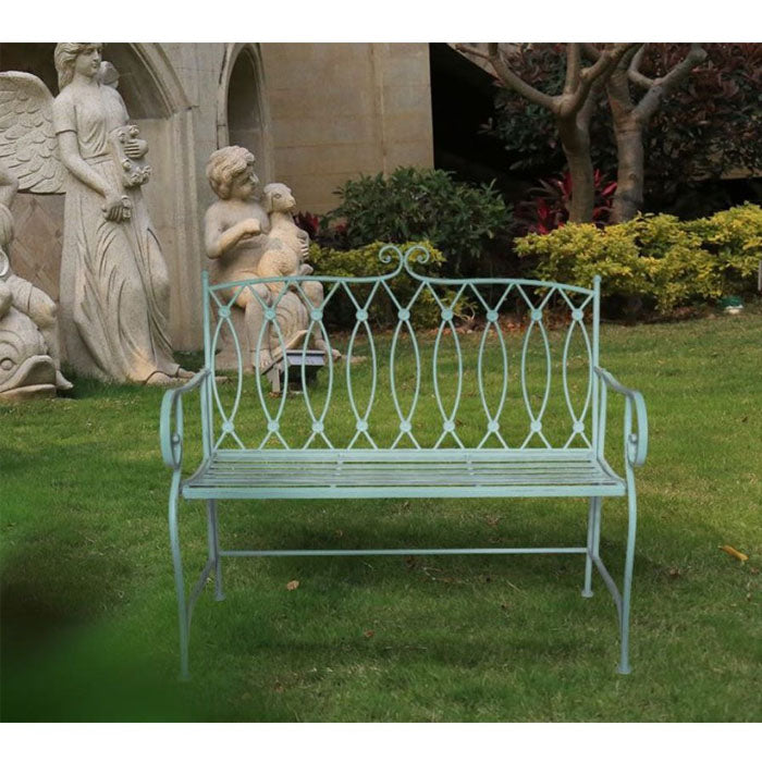 Sage Wrought Iron Bench Sage - Notbrand