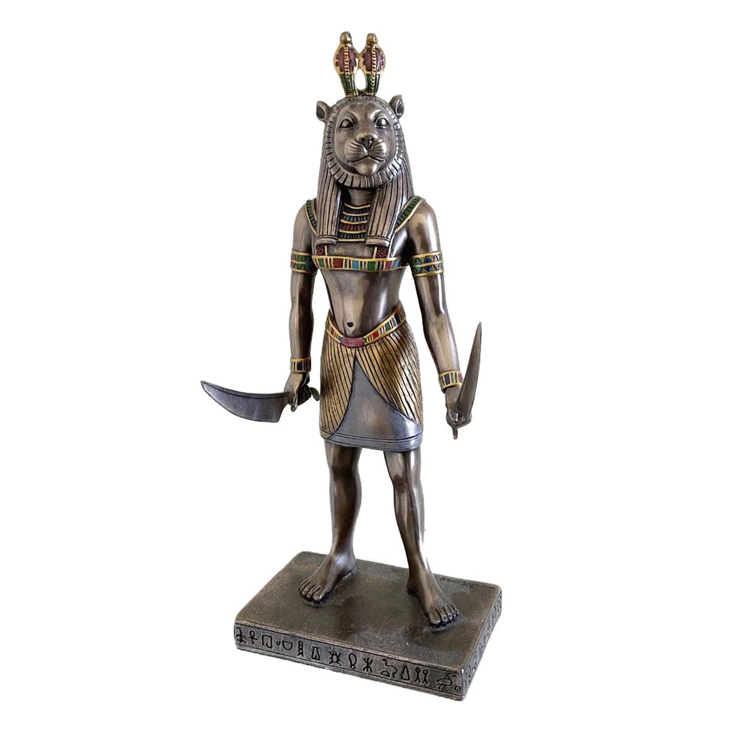 Sekhmet Standing Egyptian Goddess Bronze Figurine - Notbrand