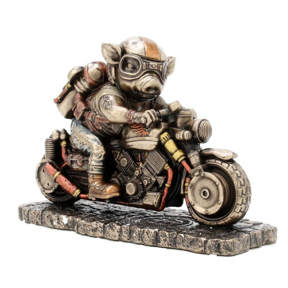 Steampunk Speed Bacon Bronze Figurine - Notbrand