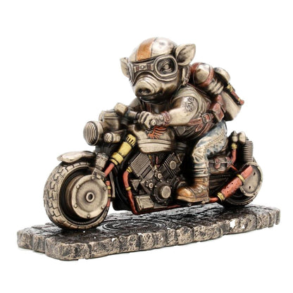 Steampunk Speed Bacon Bronze Figurine - Notbrand