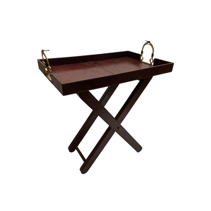 Stefano Butlers Tray With Stirrups - Dark Leather - Notbrand