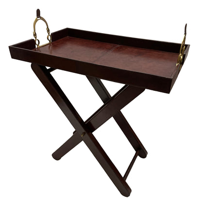 Stefano Butlers Tray With Stirrups - Dark Leather - Notbrand