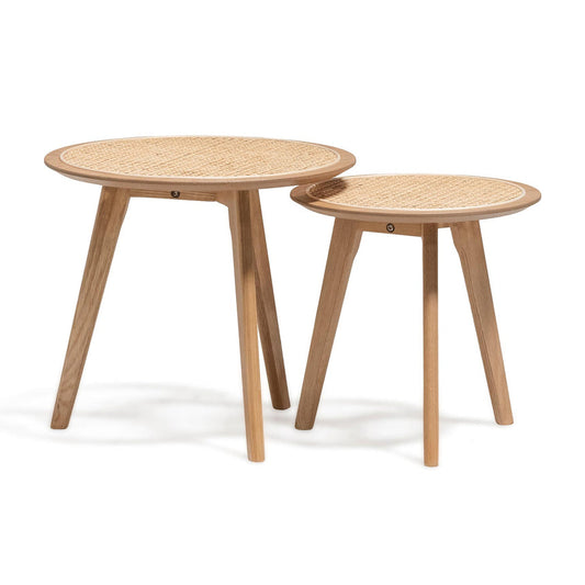 Arko Rattan Side Table - Natural - Notbrand