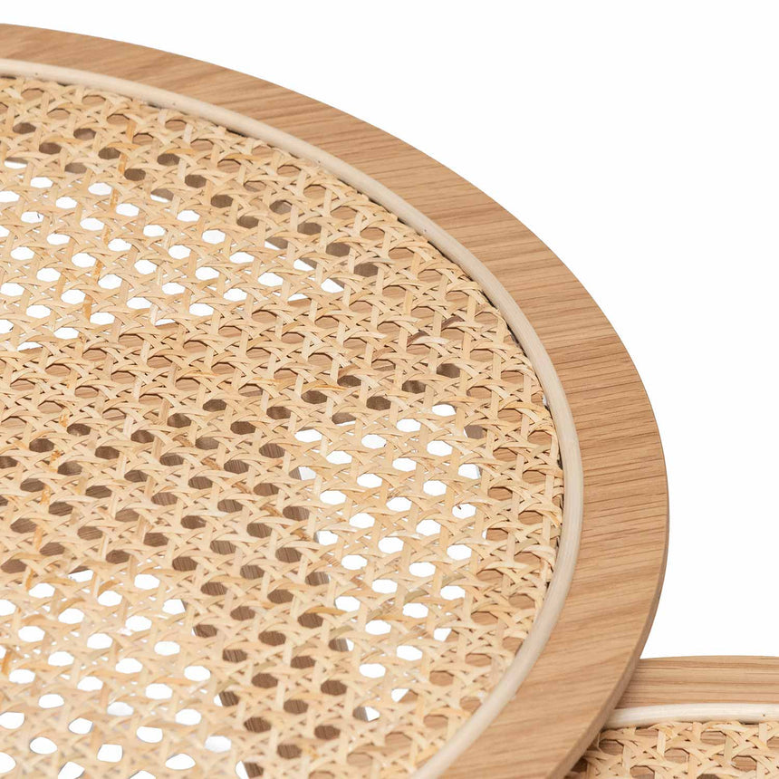 Arko Rattan Side Table - Natural - Notbrand