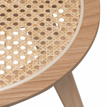 Arko Rattan Side Table - Natural - Notbrand