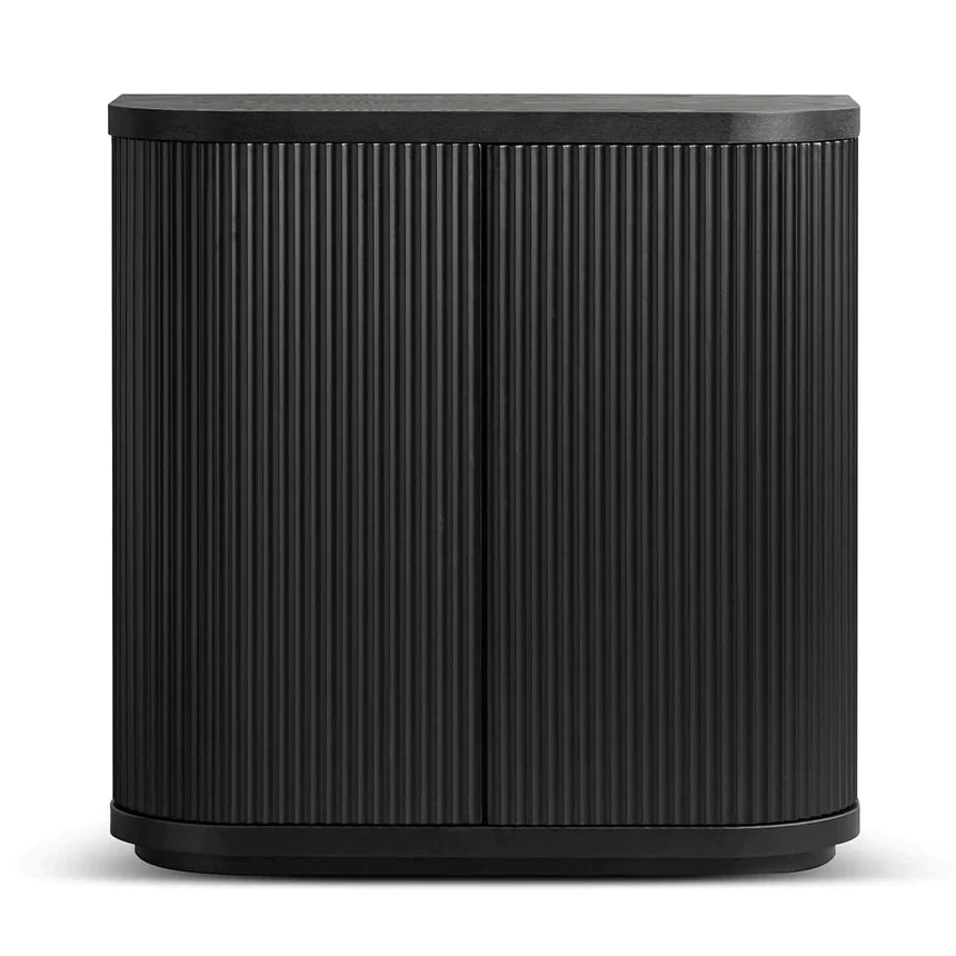 Selam 100cm Wooden Storage Cabinet - Black - NotBrand