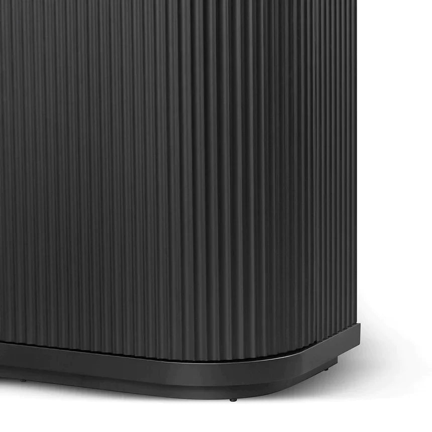 Selam 100cm Wooden Storage Cabinet - Black - NotBrand