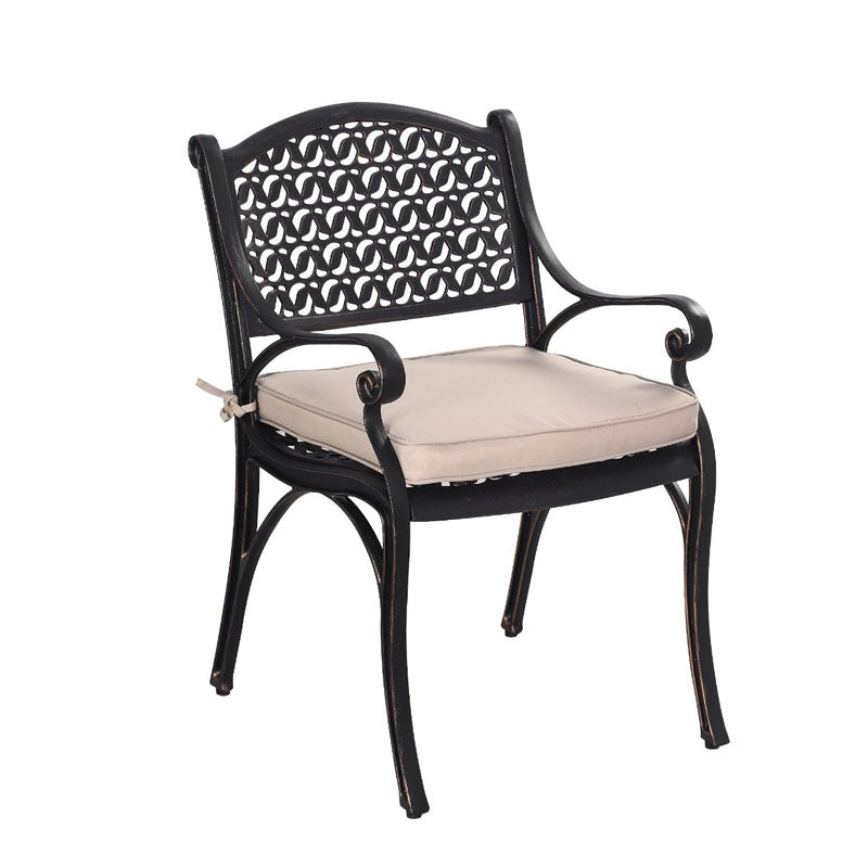 Set of 2 Cast Aluminium Chaltan Chair with Cushion - Notbrand