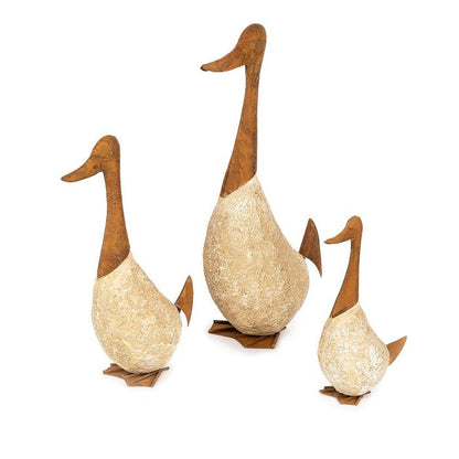 Set of 3 Geese Resin/Rust - NotBrand