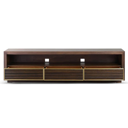 Walnut Majesty Solomon TV Unit - 2m  - House of Hyne