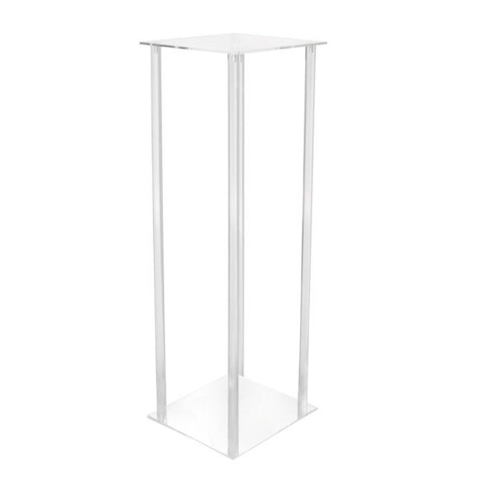 Square Flower Stand Acrylic Centerpiece - Clear - Notbrand