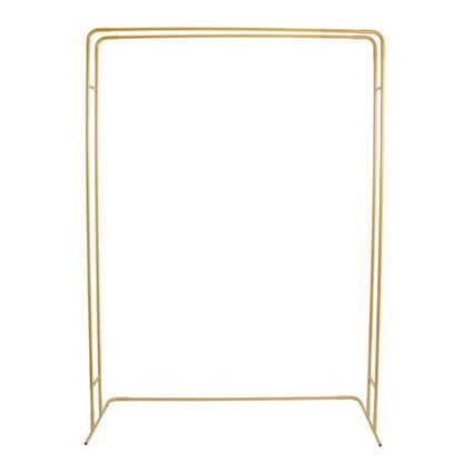 Square Metal Wedding Flower Arch - Shiny Gold - Notbrand