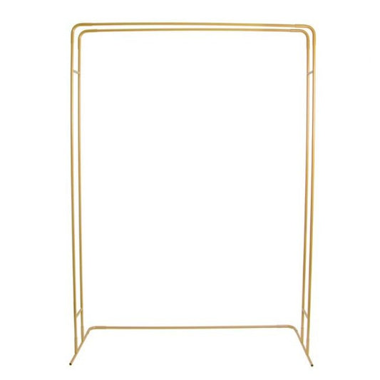 Square Metal Wedding Flower Arch - Shiny Gold - Notbrand