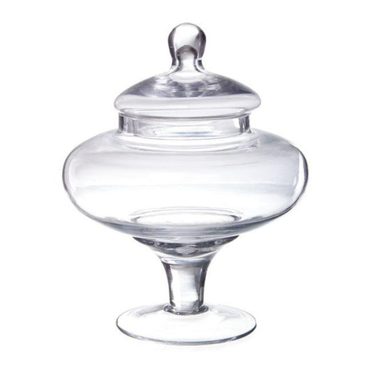 Squat Glass Candy Jar with Lid - Clear - Notbrand