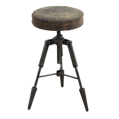 Tripod Leather Stool - Notbrand