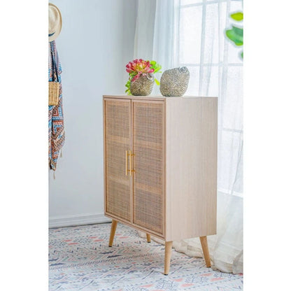 TWO DOOR RATTAN CABINET - Notbrand