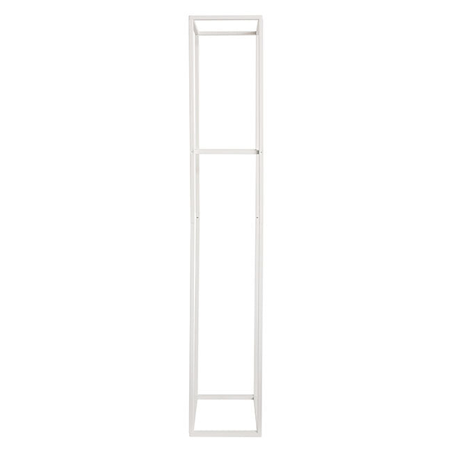 Tall Metal Flower Stand White (33x200cmH) - Notbrand