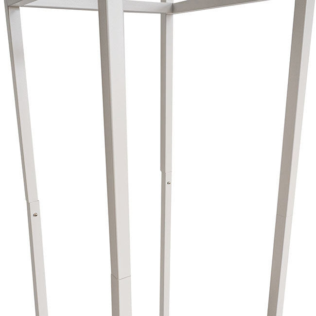 Tall Metal Flower Stand White (33x200cmH) - Notbrand