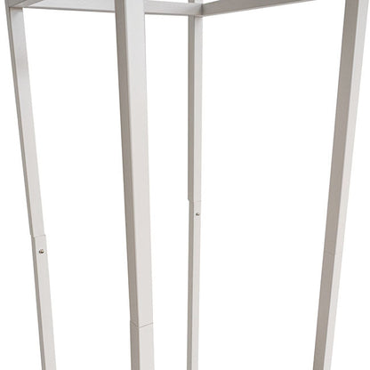 Tall Metal Flower Stand White (33x200cmH) - Notbrand