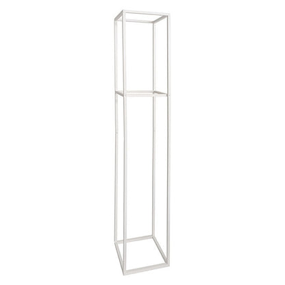 Tall Metal Flower Stand White (33x200cmH) - Notbrand