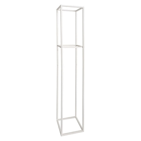 Tall Metal Flower Stand White (33x200cmH) - Notbrand