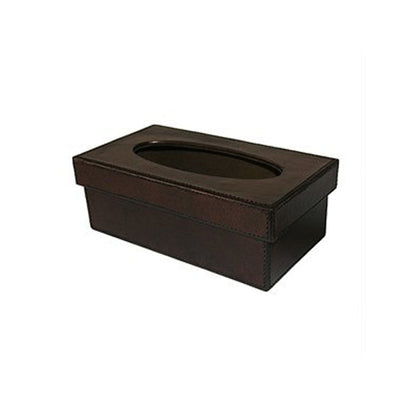 Serpretus Dark Leather Tissue Box - Notbrand