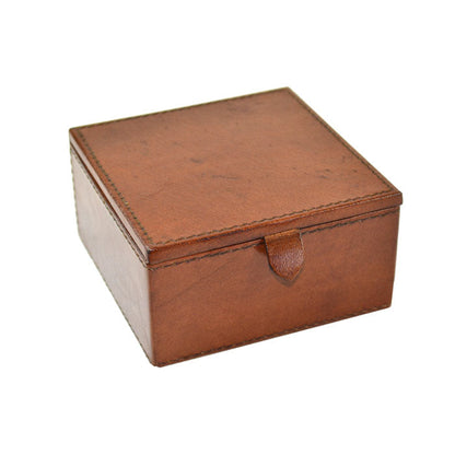 Vyn Tan Leather Travel Jewellery Box - Notbrand