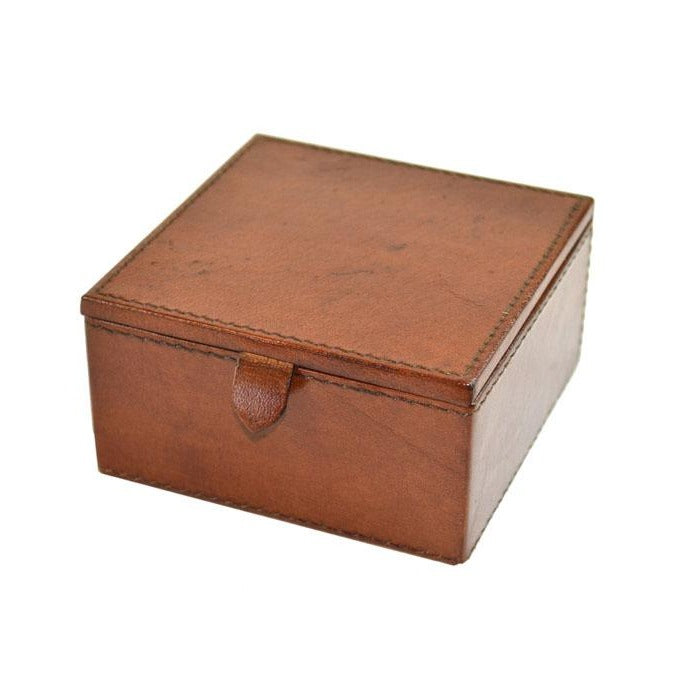 Vyn Tan Leather Travel Jewellery Box - Notbrand