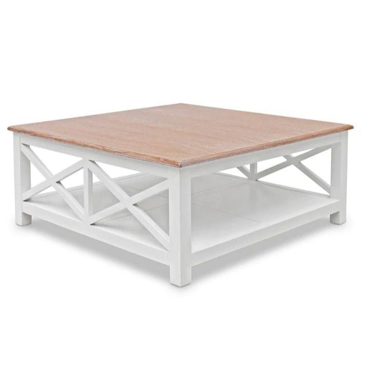 Hamptons Mindy Wood Coffee Table - White - House of Hyne