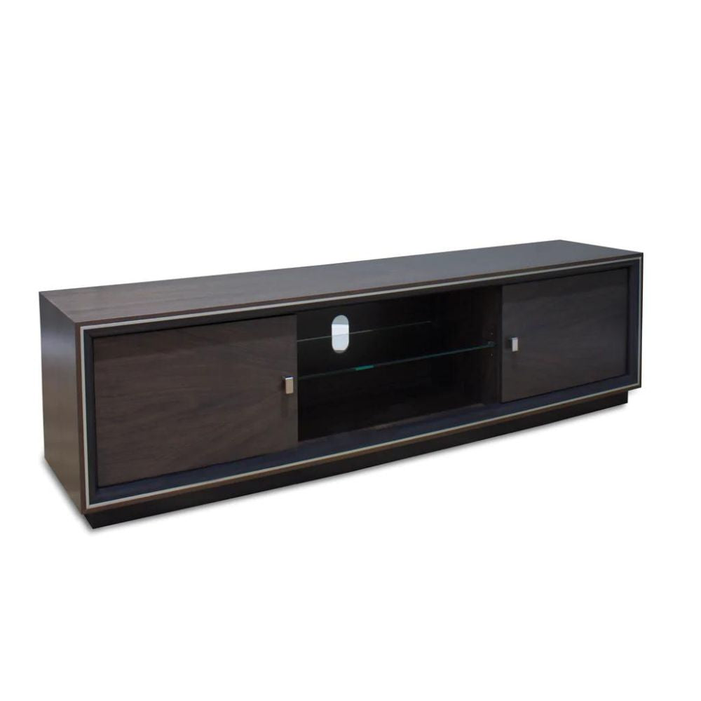 Monaco American Walnut Entertainment Unit - Dark - House of Hyne