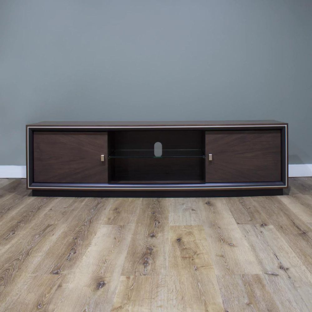 Monaco American Walnut Entertainment Unit - Dark - House of Hyne