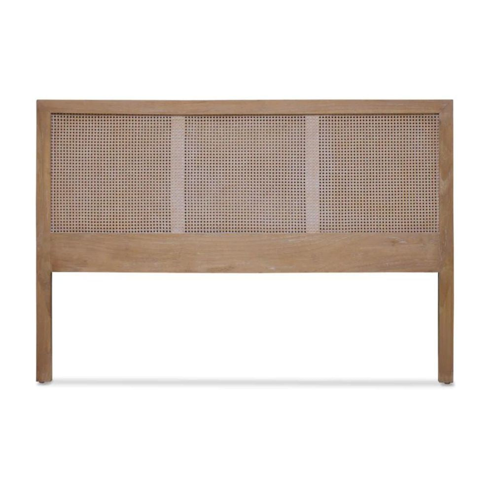 Mala Timber And Rattan Bedhead in Gold - Range - Notbrand