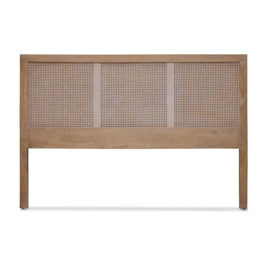 Mala Timber And Rattan Bedhead in Gold - Range - Notbrand