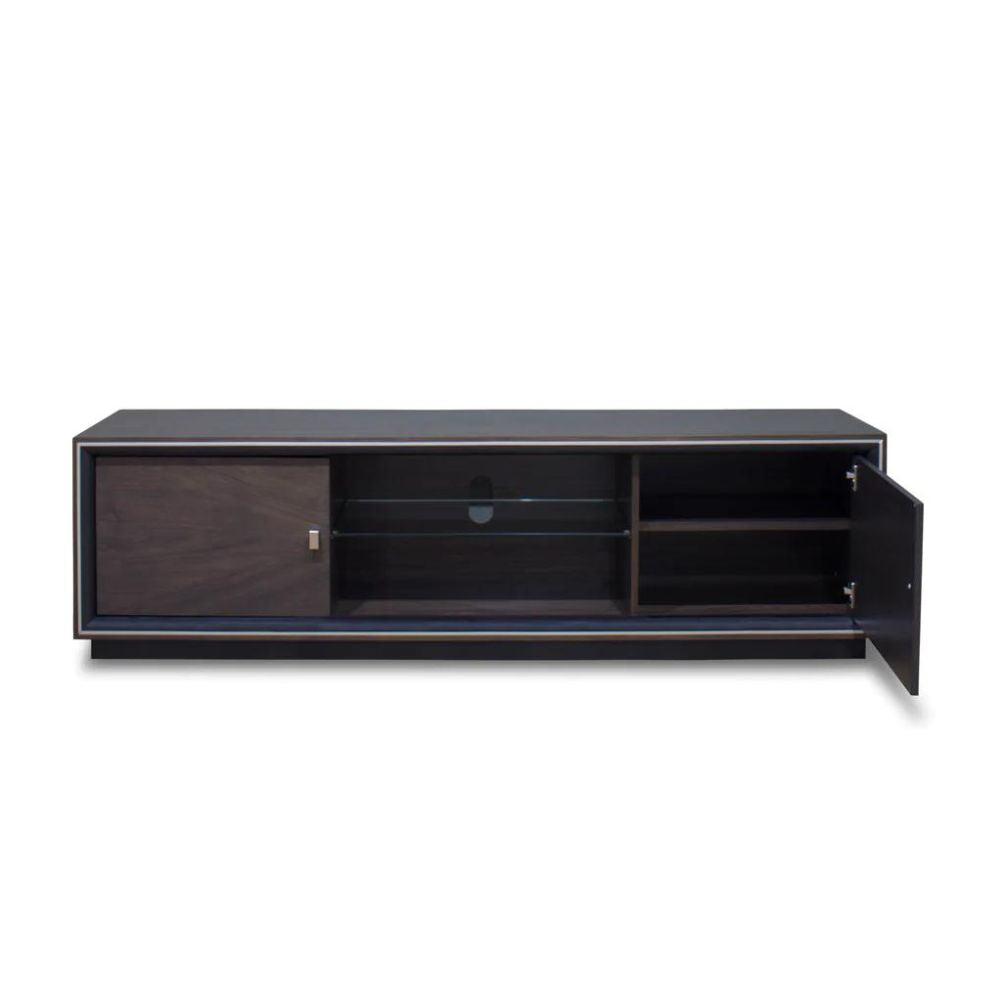 Monaco American Walnut Entertainment Unit - Dark - House of Hyne