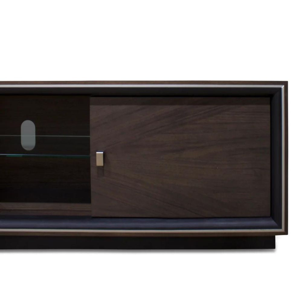 Monaco American Walnut Entertainment Unit - Dark - House of Hyne