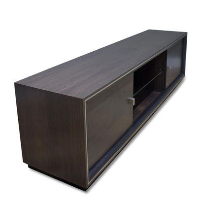 Monaco American Walnut Entertainment Unit - Dark - House of Hyne