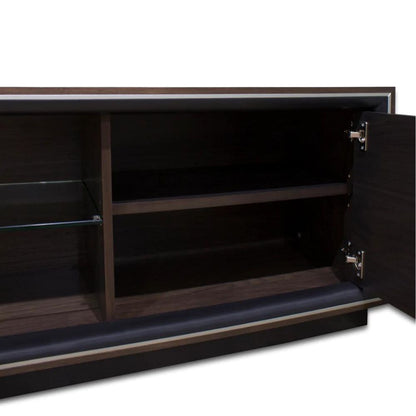 Monaco American Walnut Entertainment Unit - Dark - House of Hyne