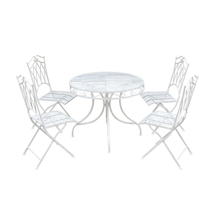 Set of 5 Piece Albany Wrought Iron Dining Set - Notbrand