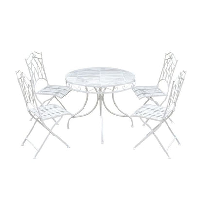 Set of 5 Piece Albany Wrought Iron Dining Set - Notbrand