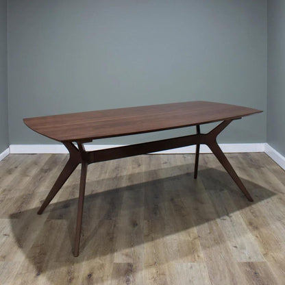 Oaska American Walnut Dining Table - Dark - House of Hyne