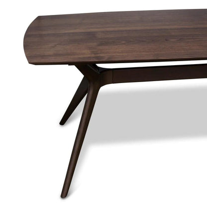 Oaska American Walnut Dining Table - Dark - House of Hyne