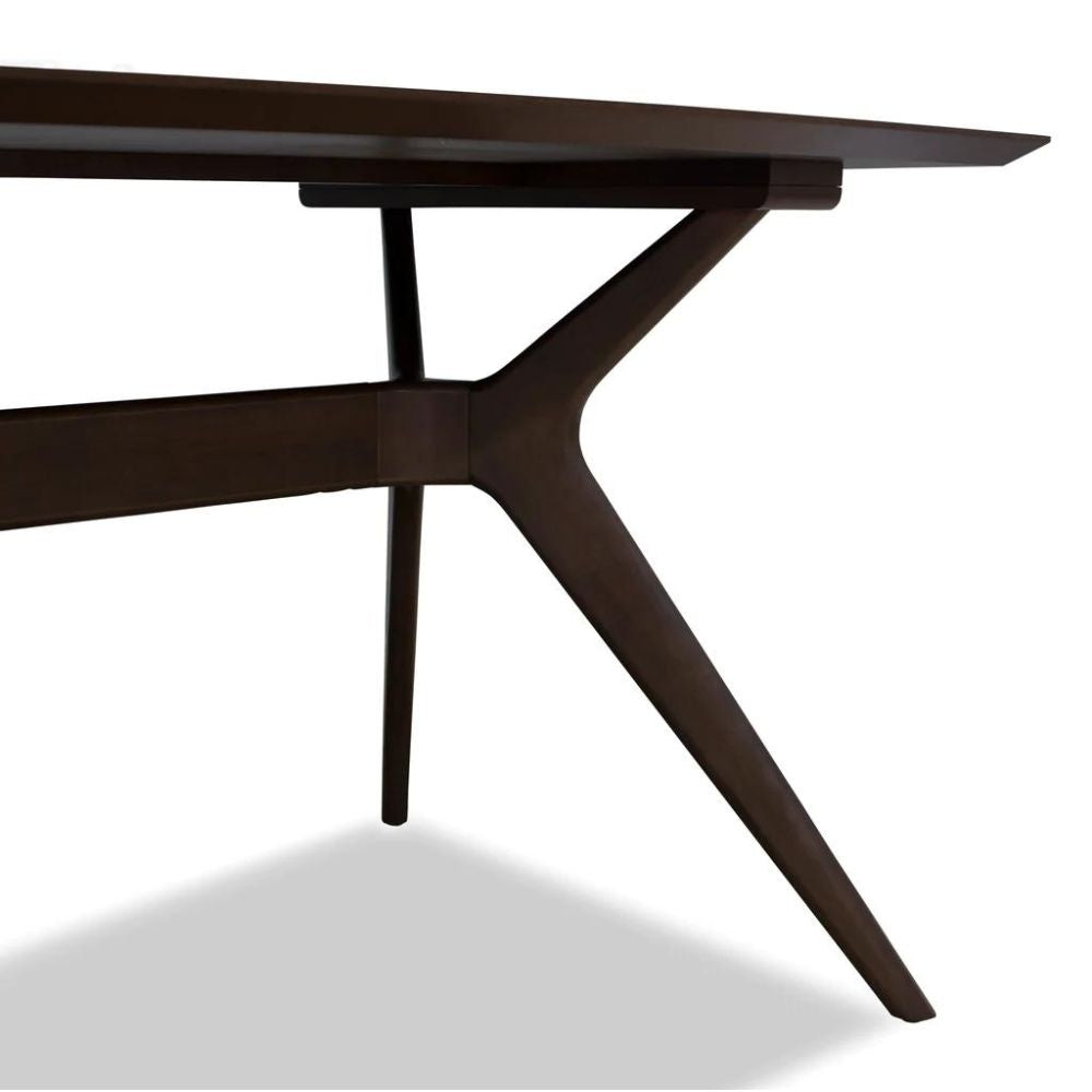 Oaska American Walnut Dining Table - Dark - House of Hyne