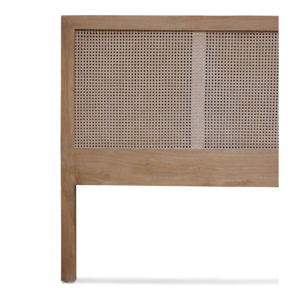 Mala Timber And Rattan Bedhead in Gold - Range - Notbrand