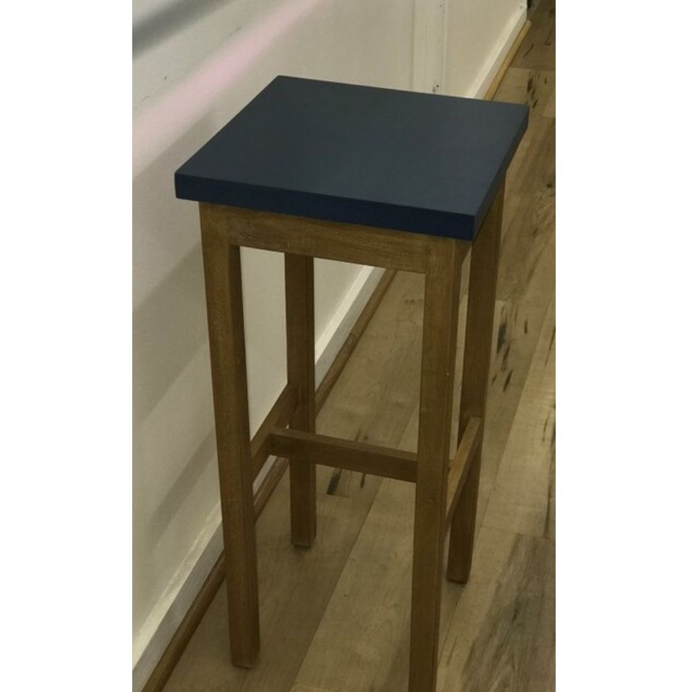 Charcoal Top Barstool/Tall Side Table 81cms high - Notbrand