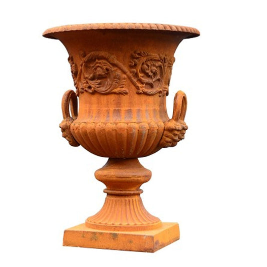 Milano Urn Cast Iron Rust - House of Hyne