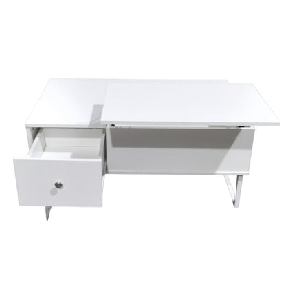 Lift Up White Coffee Table With Storage - Notbrand