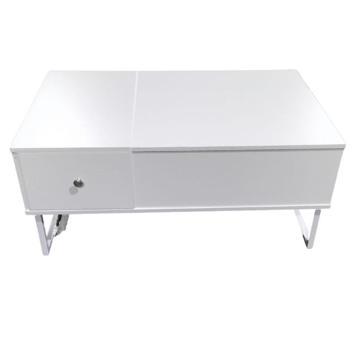 Lift Up White Coffee Table With Storage - Notbrand